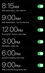 Prayer alarms